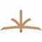 Ekena Millwork Davenport Timber Gable Bracket, Western Red Cedar, 60"W x 30"H x 1 1/2"D x 3 1/2"F, 12/12 Pitch GBW060X30X0204DAV00SWR - alternate 1